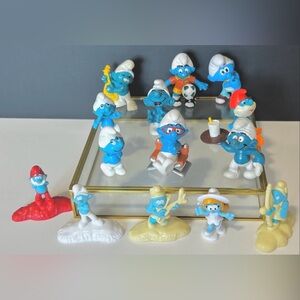 Vintage Smurfs Peyo Schleich and McDonald's Figurines